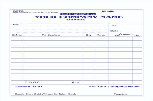 Service Provider of Composition Bill Book Printing in Bahadurgarh, Haryana, India.